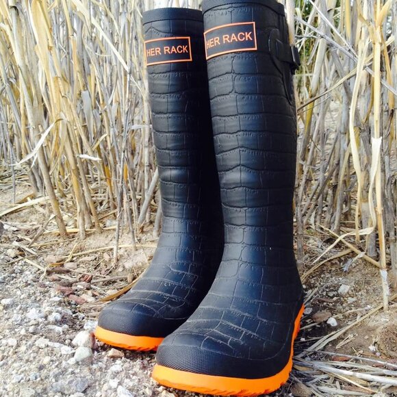 HER Rack Apparel Shoes - HER Rack Rubber Waterproof Rain Boots